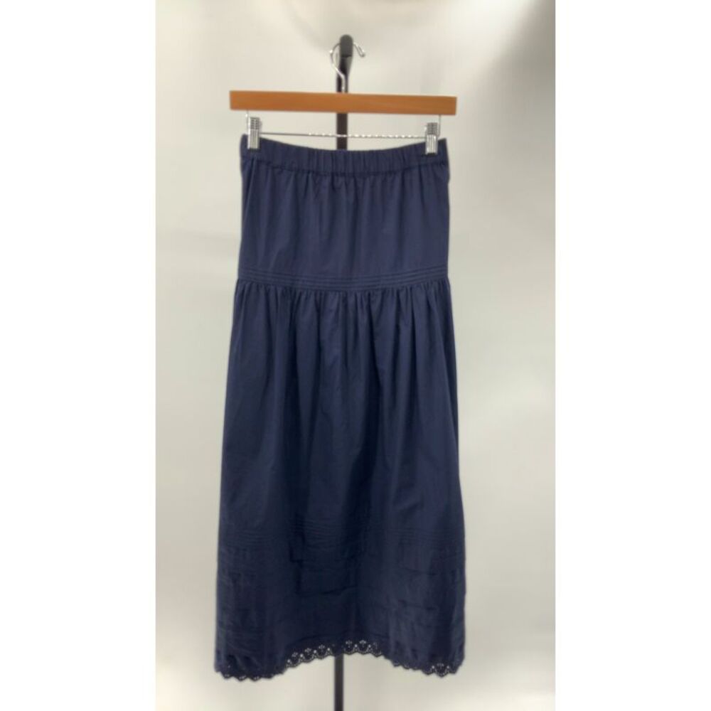 Quince Navy Tiered Maxi Skirt - Picture 2 of 2